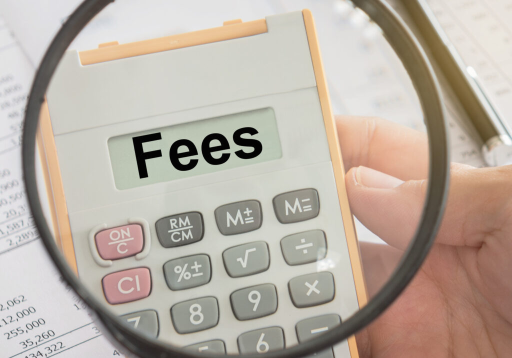 Image displaying fees